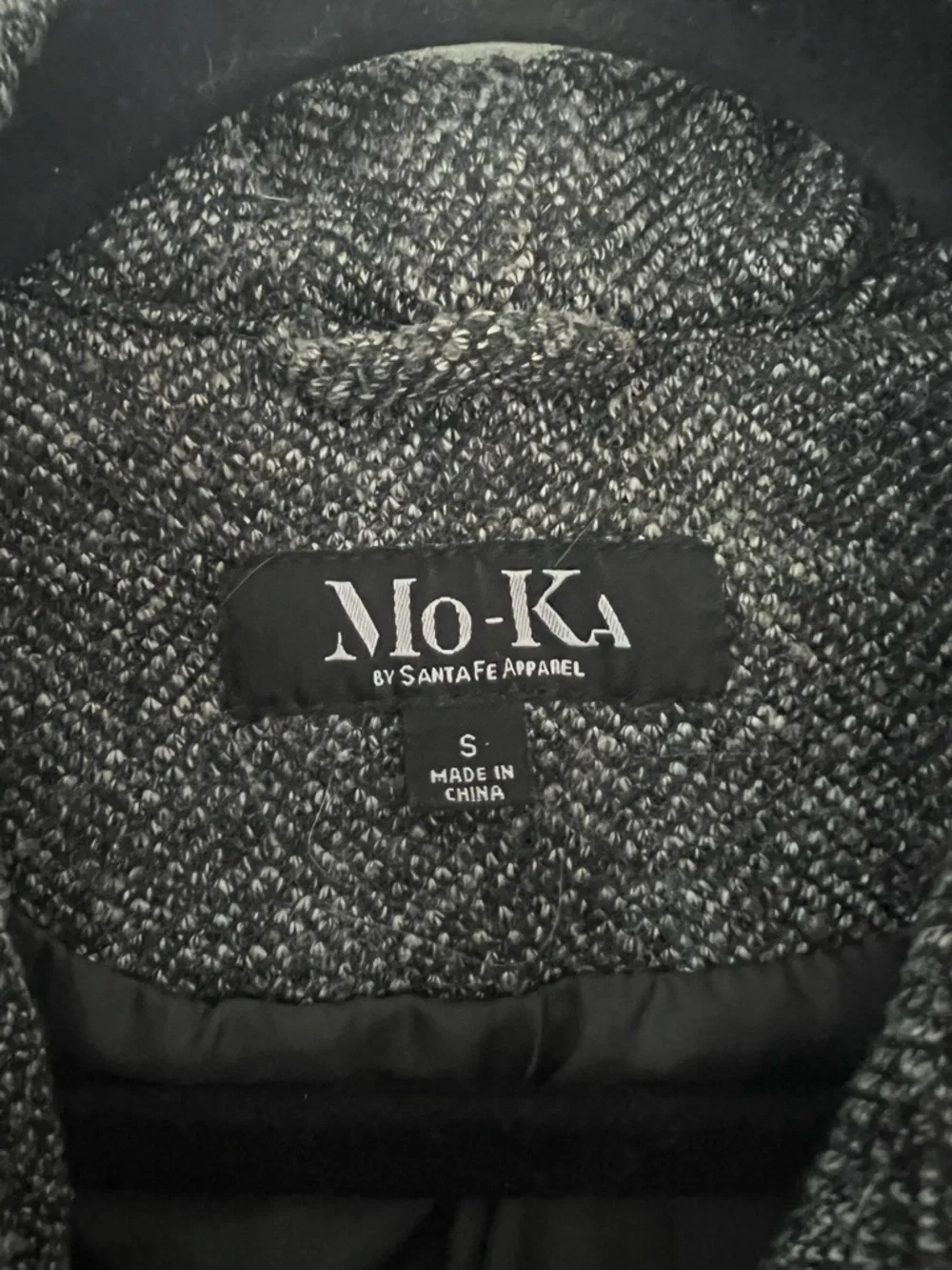 Women’s Black Leather Jacket with Built In Sweatshirt - Picture 5 of 6